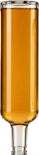 Botella de licor puesta al revés